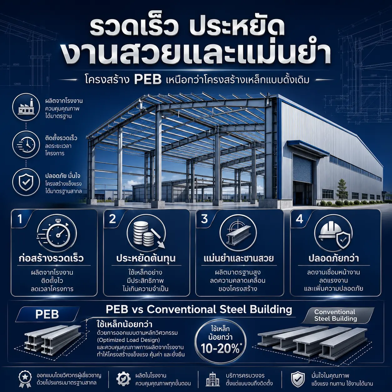 รวดเร็ว ประหยัด งานสวยและแม่นยำ - Thai Euro PEB