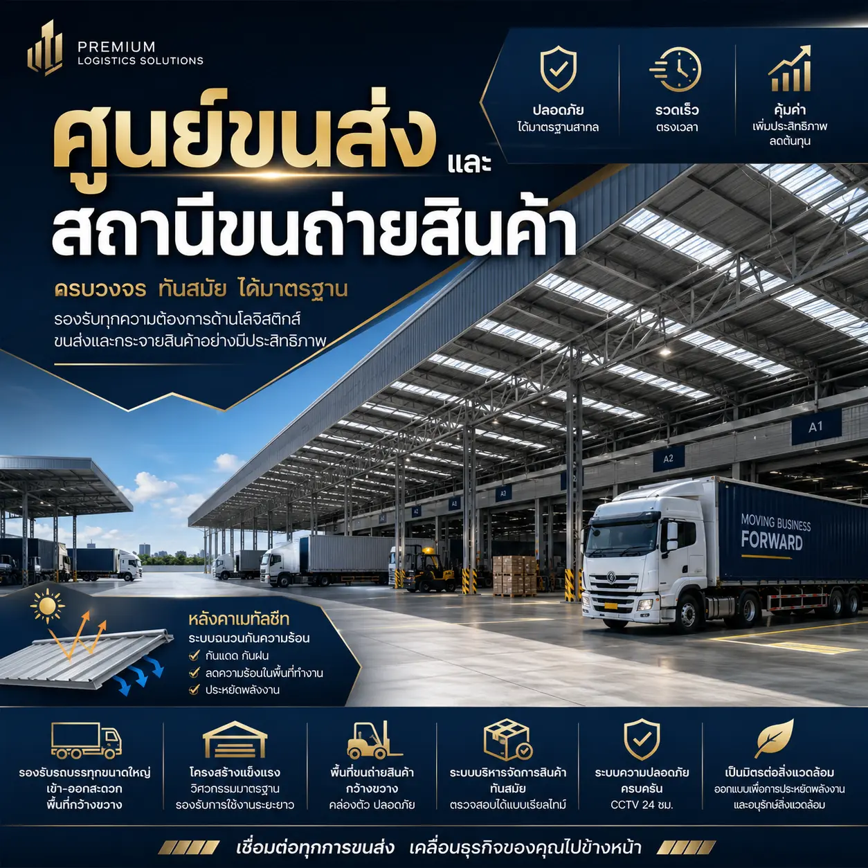 ศูนย์ขนส่งและสถานีขนถ่ายสินค้า - Thai Euro PEB