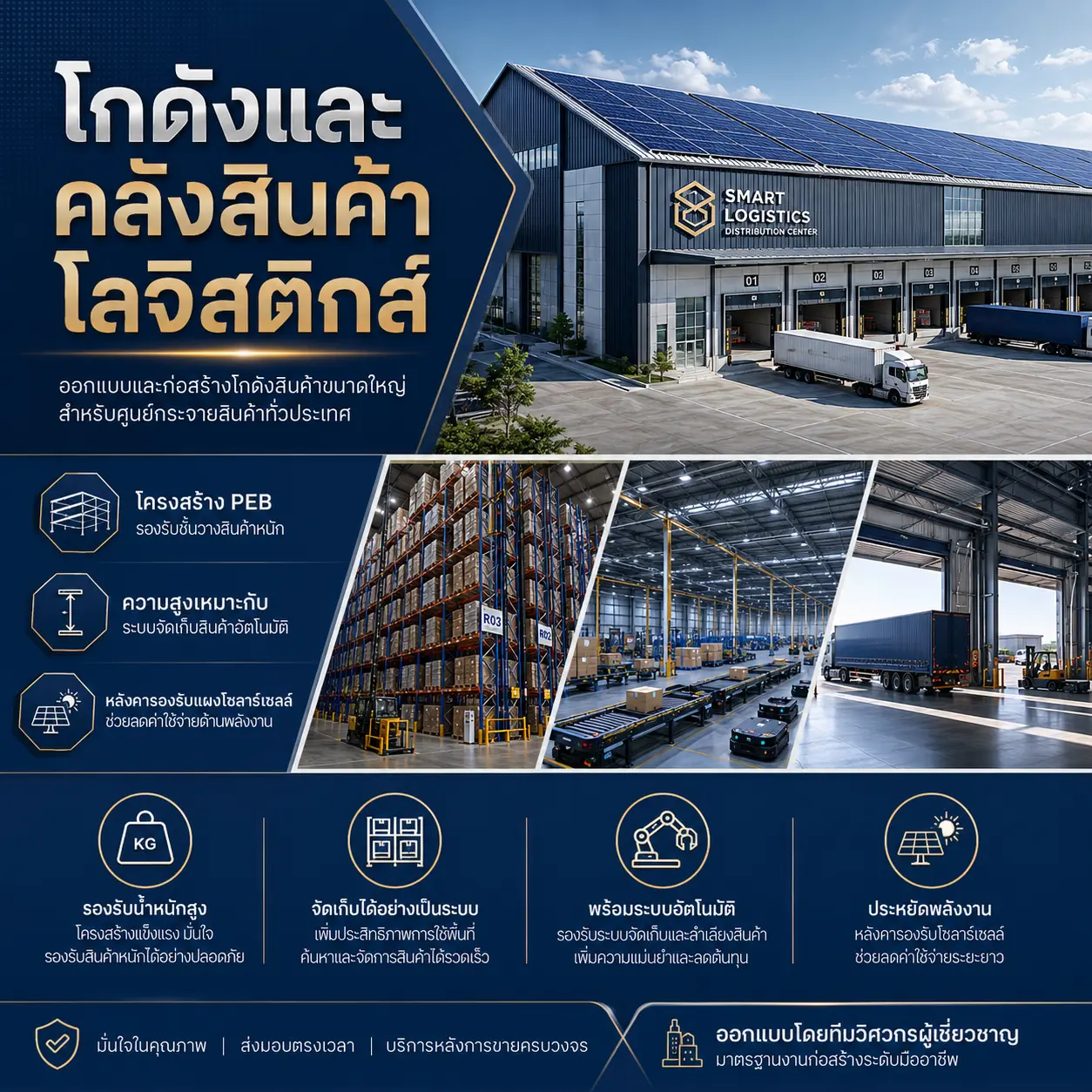 โกดังและคลังสินค้าโลจิสติกส์ - Thai Euro PEB