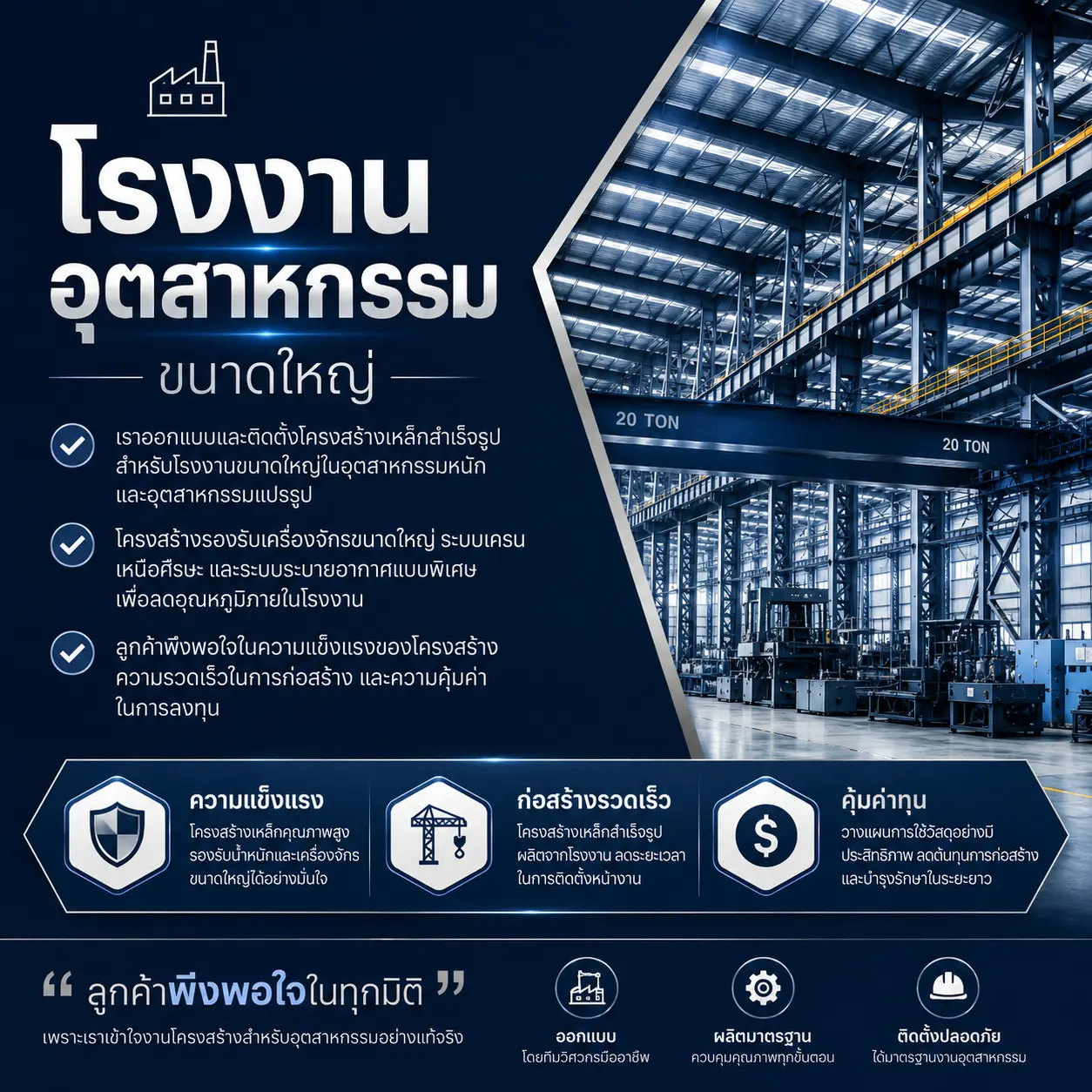 โรงงานอุตสาหกรรมขนาดใหญ่ - Thai Euro PEB